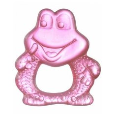 Прорезыватель водный охлаждающий Canpol Улыбка арт. 2/224, 0м+, цвет розовый, форма лягушонок