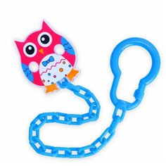 Клипса-держатель для пустышек Canpol Сова, 0м+, арт. 10/876 цвет красный