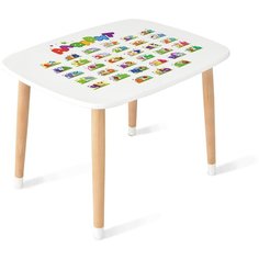 Детская мебель стол детский деревянный Мега Тойс с русским алфавитом