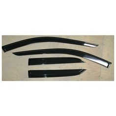 Дефлекторы дверей (ветровики) Renault Logan I седан 05-14 клеящиеся (Voin) (10) (Azard)