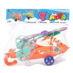 Каталка-игрушка Гратвест Вертолет 0303 оранжевый