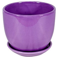Кашпо для цветов сиреневое 18*15 см Rettal