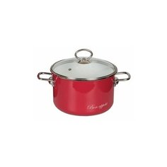 Vitross Кастрюля 5,5л цилиндрическая Bon Appetit вишневый Vitross (8SD225S вишневый) эмалированная сталь