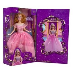 Кукла в розовом платье, 29 см, арт. ZQ30326-1 Наша Игрушка