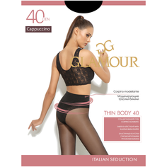 Колготки Glamour Thin Body, 40 den, размер 2-S(1/2-S), cappuccino (коричневый)