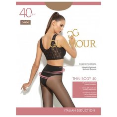 Колготки Glamour Thin Body, 40 den, размер 3-M, glace (коричневый)