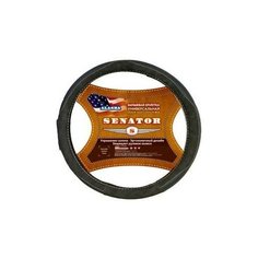 Оплетка руля (M) 2108-15, иномарки замша SENATOR Alaska серая (Azard Group)