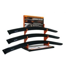 Дефлекторы дверей (ветровики) Hyundai Ix35 10-- клеящиеся Voron glass Samurai (10) (Azard)