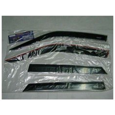 Дефлекторы дверей (ветровики) ВАЗ 2110, 2170 Приора клеящиеся (Azard)