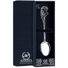 АргентА Ложка чайная серебряная с чернением "Ночные грезы"