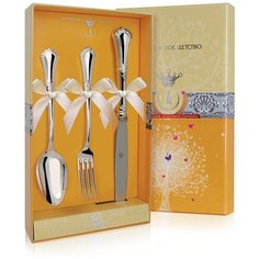 АргентА Набор детских десертных приборов из серебра Фаворит (3 пр)