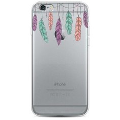 Чехол Силиконовый iPhone 6S Гирлянда из перьев 2 Case Place