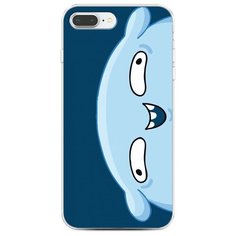 Чехол Силиконовый iPhone 8 Plus Подушка синий фон Case Place