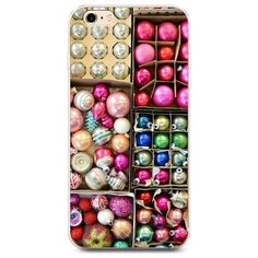 Чехол Силиконовый iPhone 6 Plus/6S Plus Елочные игрушки Case Place