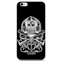Чехол Силиконовый iPhone 6 Plus/6S Plus Тату моряк Case Place