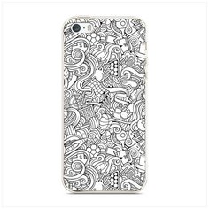 Чехол Силиконовый iPhone 5/5S/SE Бильярдная мозаика Case Place