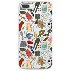 Чехол Силиконовый iPhone 8 Plus Модный гардероб Case Place