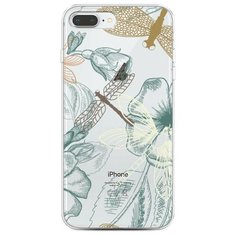 Чехол Силиконовый iPhone 8 Plus Тени стрекоз Case Place