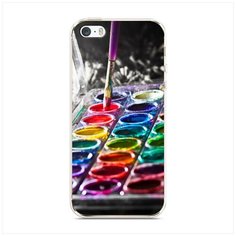Чехол Силиконовый iPhone 5/5S/SE Палитра красок Case Place
