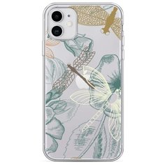 Силиконовый чехол "Тени стрекоз" на Apple iPhone 11 / Айфон 11 Case Place