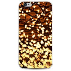 Чехол Силиконовый iPhone 6S Новогодняя гирлянда Case Place