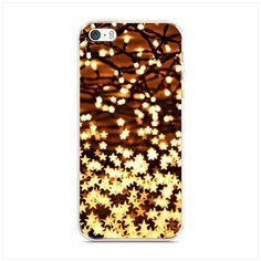 Чехол Силиконовый iPhone 5/5S/SE Новогодняя гирлянда Case Place