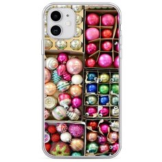 Силиконовый чехол "Елочные игрушки" на Apple iPhone 11 / Айфон 11 Case Place