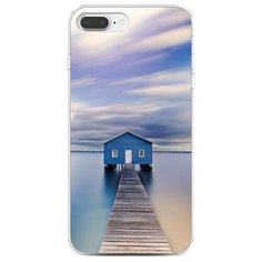 Чехол Силиконовый iPhone 8 Plus Домик на воде Case Place