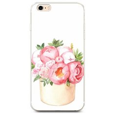 Чехол Силиконовый iPhone 6 Plus/6S Plus Коробка с пионами Case Place