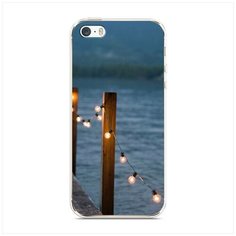 Чехол Силиконовый iPhone 5/5S/SE Гирлянды на причале Case Place