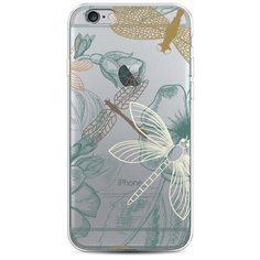 Чехол Силиконовый iPhone 6 Тени стрекоз Case Place