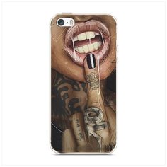 Чехол Силиконовый iPhone 5/5S/SE Девушка с татуировками Case Place