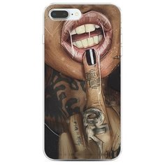 Чехол Силиконовый iPhone 7 Plus Девушка с татуировками Case Place