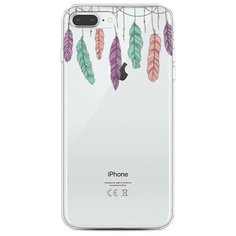 Чехол Силиконовый iPhone 8 Plus Гирлянда из перьев 2 Case Place