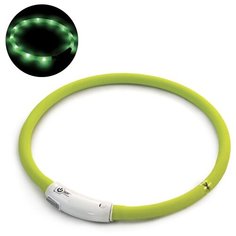 Triol Светящийся ошейник, USB-зарядка, салатовый, Triol 11271021, 50см