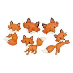 8293, Пуговицы-фигурки. Лисы Dress It Up