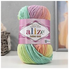 Пряжа "Cotton Gold Batik" 55% хлопок, 45% акрил, 330м/100гр (3304) 5505383 Alize