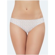 Vis-a-Vis Трусы бикини низкой посадки с принтом, размер M, white