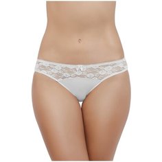 Vis-a-Vis Трусы слипы классические с кружевом, размер L, white