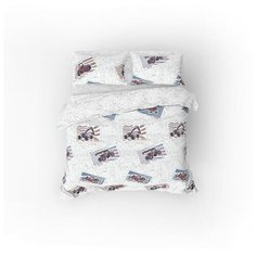 Постельное белье Ночь нежна 1,5-спальное "Техника", 215*145 см, 220*150 см, 70*70 см, поплин