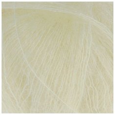 Пряжа "Kid mohair royal" 62% мохер, 38% полиамид 500м/50гр (62 св.-молочный) 1685346 Alize