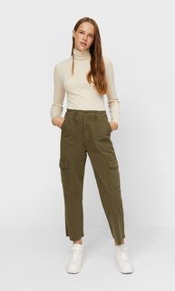 Stradivarius Свитер С Вырезом На Спине Multicolor L