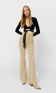 Stradivarius Топ В Балетном Стиле Черный Xs