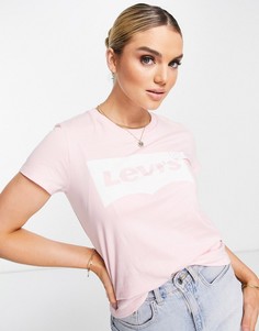 Футболка розового цвета с логотипом Levis-Розовый цвет Levis®