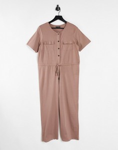 Серо-коричневый комбинезон Brave Soul-Светло-бежевый цвет