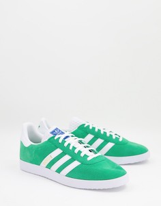 Зеленые кроссовки adidas Originals Gazelle-Зеленый цвет