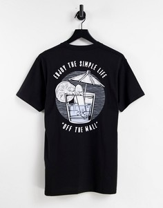 Черная футболка с принтом на спине Vans OTW Simple-Черный цвет