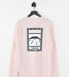 Розовый лонгслив с розовым принтом The North Face Faces – эксклюзивно для ASOS-Розовый цвет