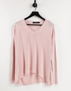 Розовый oversized-джемпер с драпировкой Vero Moda-Розовый цвет