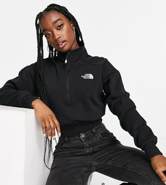 Черный флисовый свитшот с молнией длиной 1/4 The North Face – эксклюзивно для ASOS-Черный цвет